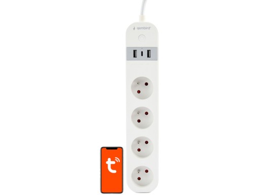 Listwa GEMBIRD TSL-PS-F4U-01-W Wi-Fi (1.5m)