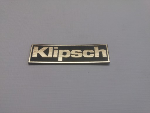 KLIPSCH naklejka emblemat 66 x 20 mm *ZŁOTA