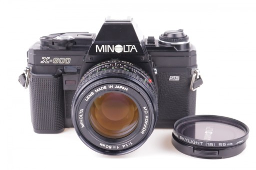Analogowa Minolta X-600 + Minolta 50mm f1.4