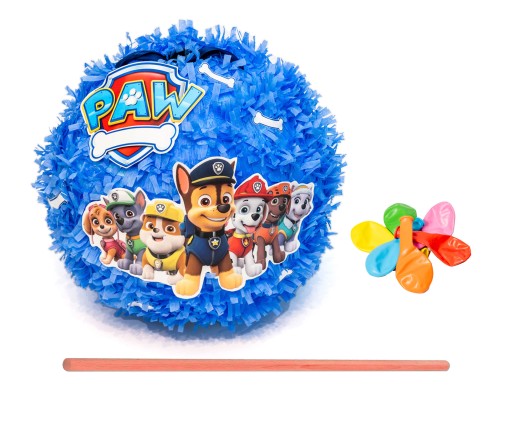 PINIATA XXL -100CM OBWÓD PSI PATROL + IMIĘ + DODATKI