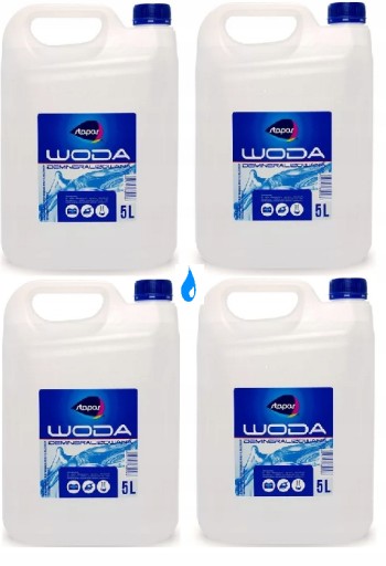 WODA DEMINERALIZOWANA 20L (4x5L) Czystość PREMIUM