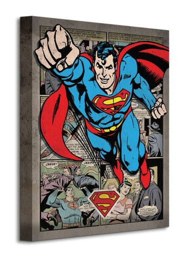 DC Comics Latający Superman Obraz płótno 30x40 cm