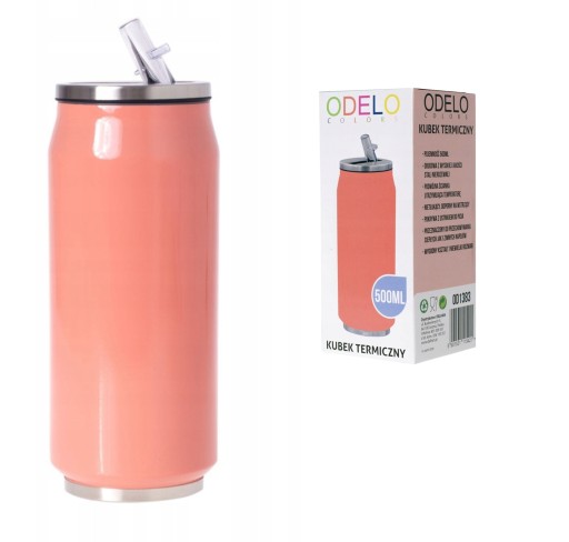 KUBEK TERMICZNY TERMOS AUTA SZKOŁY PUSZKA 500ML