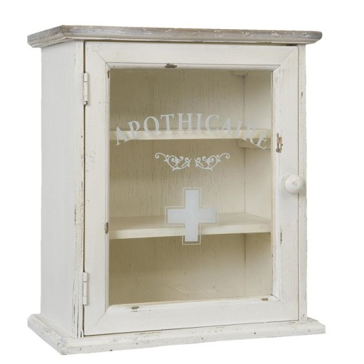 Szafka Apteczka w stylu Vintage White 1 Clayre&Eef
