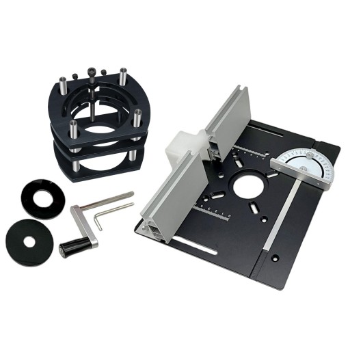 Router Lift and Plate Set Fit mm Trimming Machine DIY Black Plate