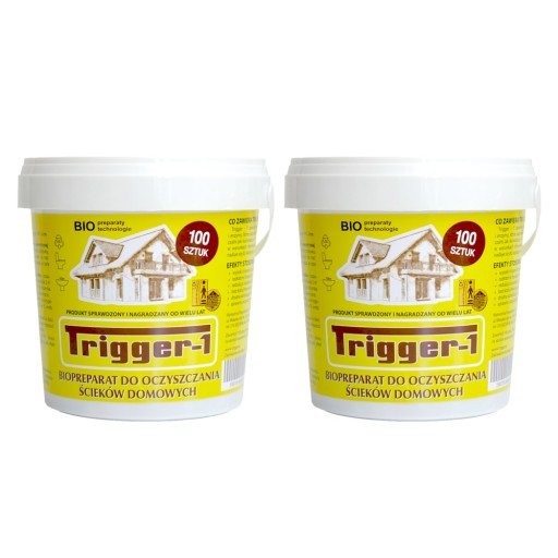 TABLETKI do SZAMBA Trigger-1 Bakterie do oczyszczalni EKO Tabletki 200 szt.