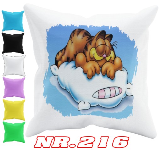 POSZEWKA NA PODUSZKĘ JAŚKA DO PRZEDSZKOLA GARFIELD + IMIĘ GRATIS