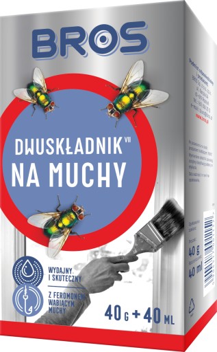 BROS DWUSKŁADNIK NA MUCHY 40G + 40ML