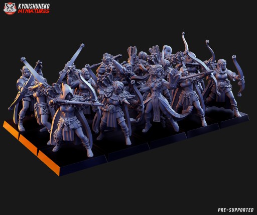 Forest Scout x5 - Kyoushenko Miniatures - Druk 3D