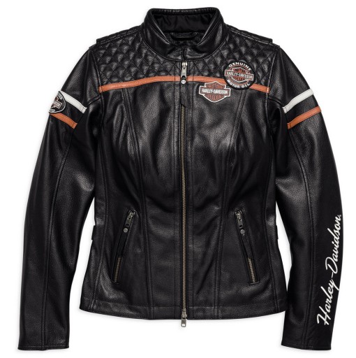 KURTKA DAMSKA MOTOCYKLOWA SKÓRA HARLEY DAVIDSON M
