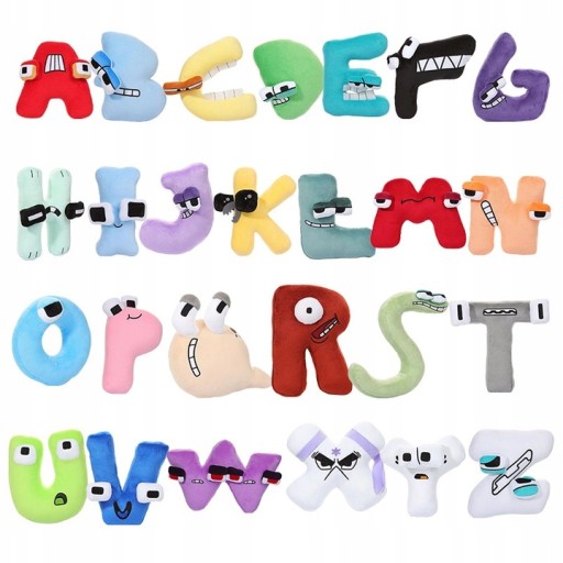 MASKOTKA ALPHABET LORE PLUSZOWA ZABAWKA 26