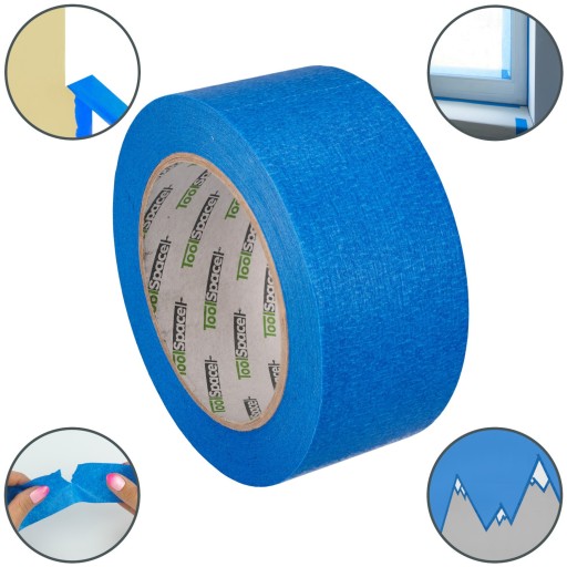 TAŚMA PAPIEROWA MALARSKA NIEBIESKA UV 48mm/50m