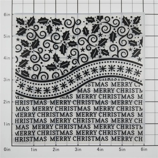 2023 NEW Christmas Pattern Embossing Folders for Paper 3D Plastic Scrapbook