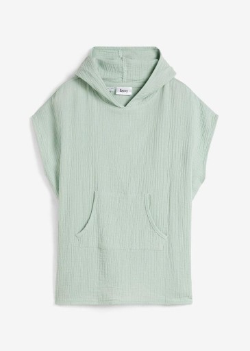 152 BONPRIX qxr PONCHO DZIECIĘCE MUŚLINOWE