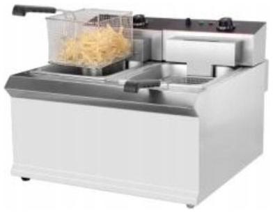 Frytownica elektr. 2-komorowa 2x8L INVEST TEF-904