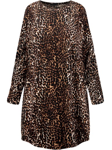 Kobieca urokliwa wzorzysta tunika PLUS SIZE 3XL 46