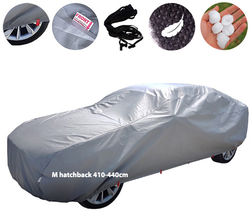 POKROWIEC NA SAMOCHÓD PRZECIWGRADOWY antygradowy r. M hatchback 410-440cm
