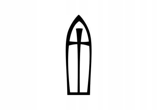 Krzyż metalowy na ścianę KNS004 15 cm biały matowy