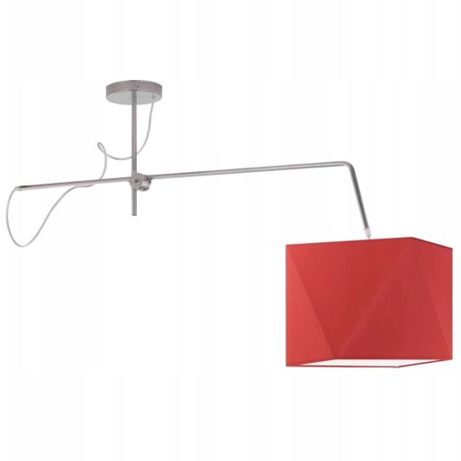 Lampa wisząca do sypialni abażur nowoczesna LED