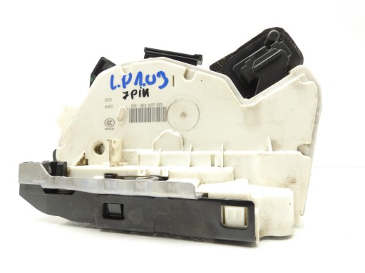 ZAMEK DRZWI LEWY PRZÓD SKODA RAPID 5E2837015 7PIN