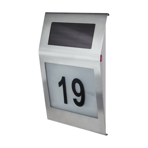 Solarny numer domu, kinekiet NUMERO LED
