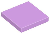 LEGO PŁYTKA 2 x 2 -TILE - 3068b - Medium Lavender