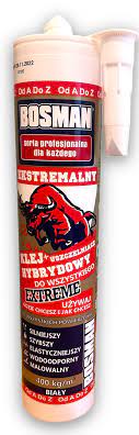 Klej uniwersalny BOSMAN 290 ml BYK 290 ml BIAŁY odpowiednik Mamut Klej