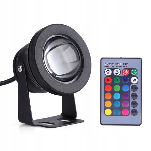 LAMPA IP65 LED 12V DO JACHTU KAMPERA CZARNY