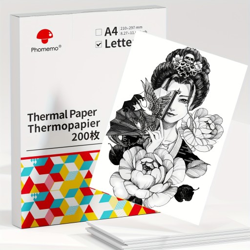 Phomemo Thermal Printer Paper 8.5 X 11 Inch, Advanced Thermal Printing