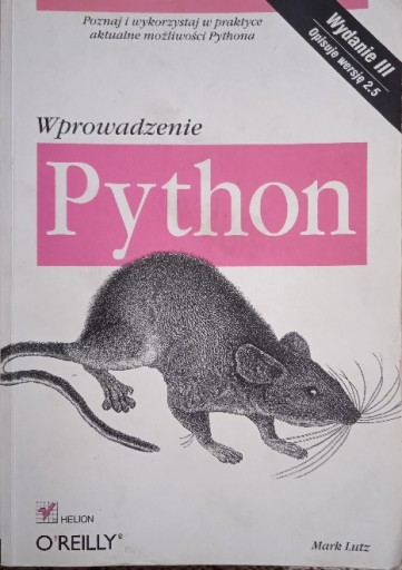 Wprowadzenie Python. Lutz