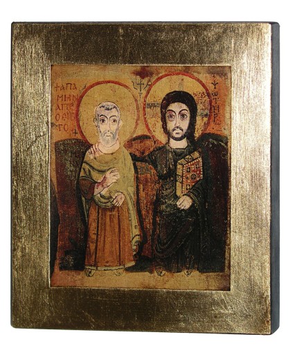 IKONA PRZYJAŹNI CHRYSTUS Z PRZYJACIELEM ŚW MENAS*