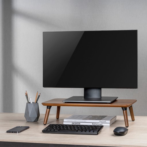 DREWNIANY STOLIK PODSTAWKA POD MONITOR LAPTOPA