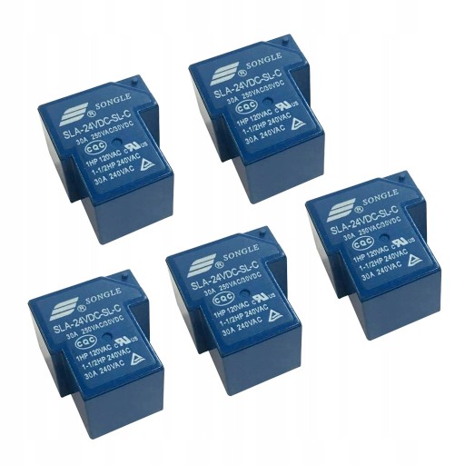 5 4V 30A SPDT 6 pinów SLA-24VDC -C