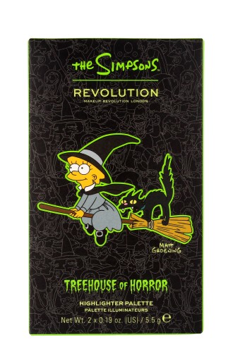 Makeup Revolution Simpsons Paleta rozświetlaczy