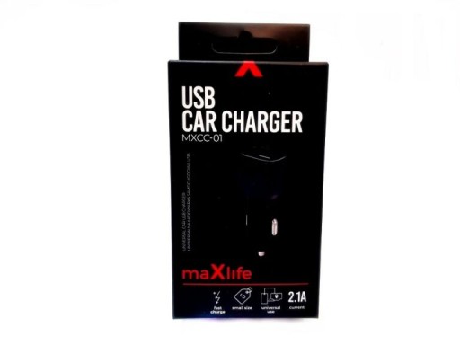 ŁADOWARKA SAMOCHODOWA MAXLIFE MXCC-01 TYP-C 2,1A