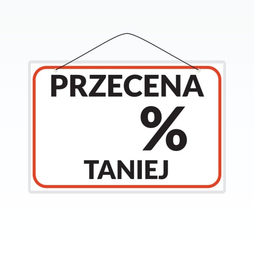 Tabliczka laminowana PRZECENA % TANIEJ - A5