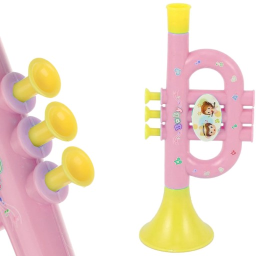 TRĄBKA ZABAWKA DLA DZIECI GRA INSTRUMENT MUZYCZNY