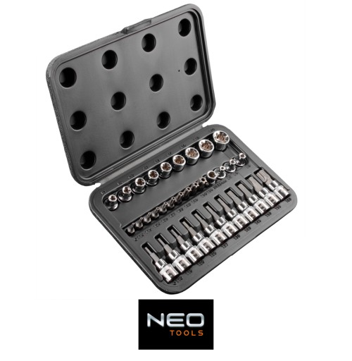 NEO ZESTAW BITÓW I NASADEK TORX 3/8 34 ELEM 08-711