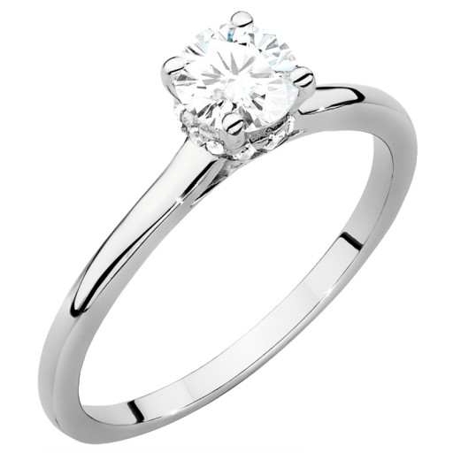 ZŁOTY PIERŚCIONEK pr. 585 z BRYLANTAMI 0,56ct 14k
