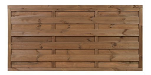 Płot osłonowy tarasowy pełny prosty 180×90 R34 BRĄZ