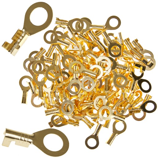 KONEKTOR OCZKOWY 6,2MM M6 KONEKTORY OCZKOWE PRZEWÓD 100SZT