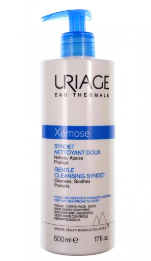 URIAGE XEMOSE GENTLE CLEANSING SYNDET GEL FOR DRY TO ATOPIC SKIN - VOLUME: