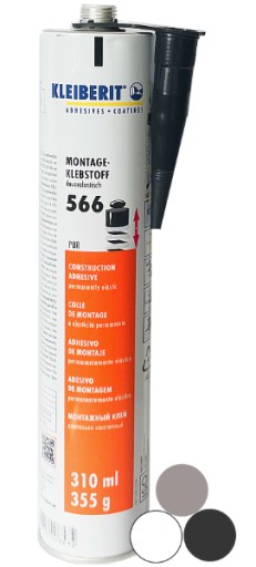 Klej i uszczelniacz KLEIBERIT 566 (Czarny) PUR