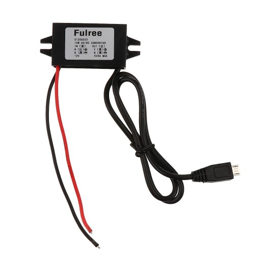 Wyjście Micro USB Moduł konwertera obniżającego napięcie prądu stałego 12 V na 5 V