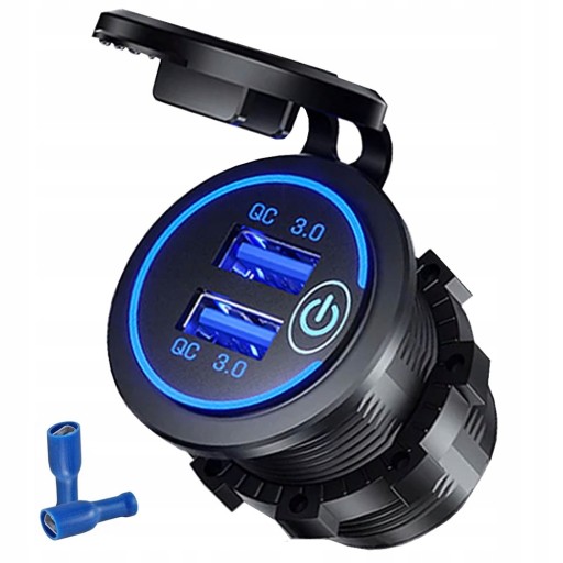 ŁADOWARKA SAMOCHODOWA ZASILACZ DO AUTA USB QC 3.0