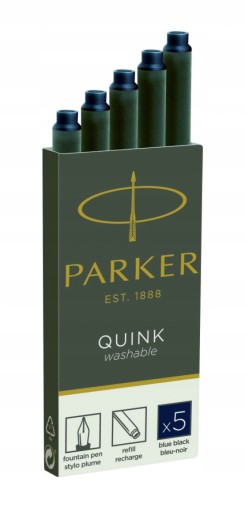 PARKER NABOJE ATRAMENTOWE ZMAZYWALNE 5SZT