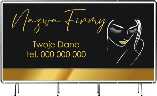 BANER REKLAMOWY 100x50cm gotowe projekty TWOJA NAZWA FIRMY DUŻY WYBÓR