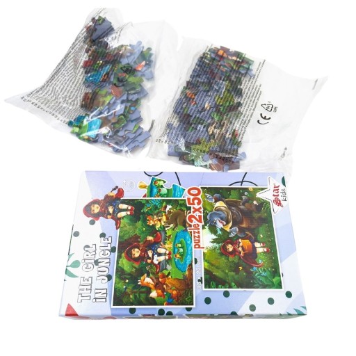 Puzzle Czerwony Kapturek 2x50 Dwie układanki