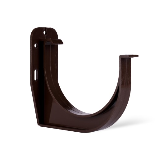 UCHWYT rynny 125mm | Hak rynnowy PVC ciemny brąz