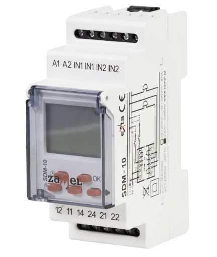 SDM-10 STEROWNIK DZWONKA SZKOLNEGO 230V ZAMEL
